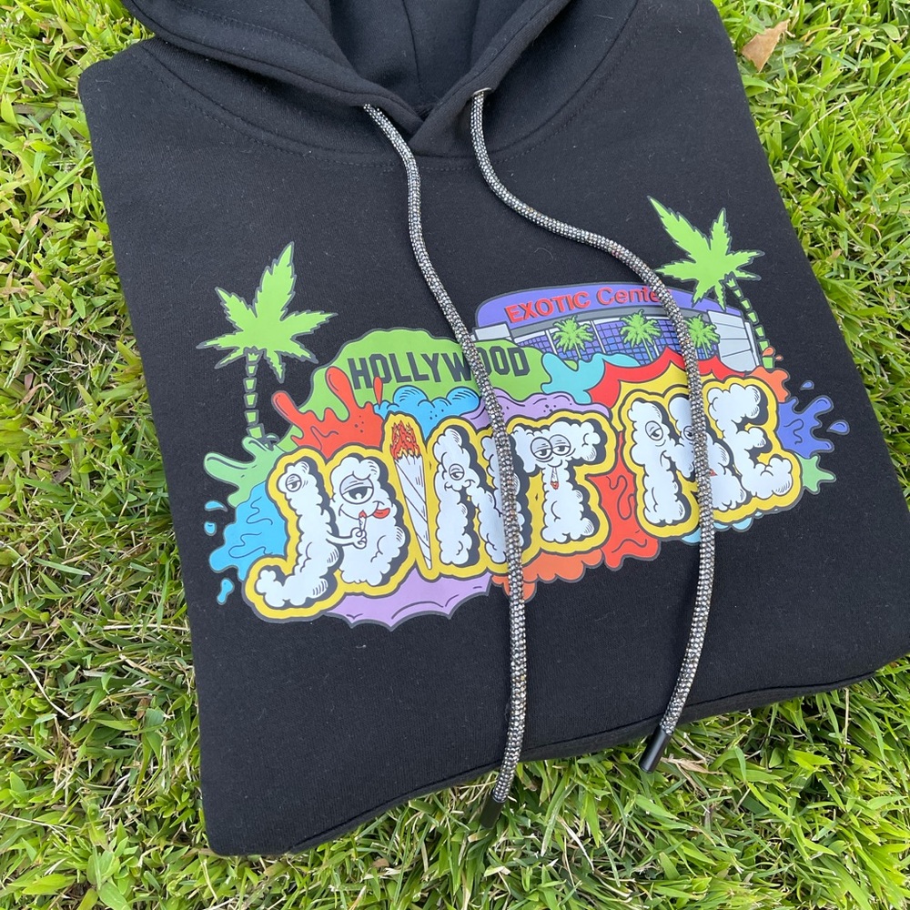JOINT ME HOODIE BLACK SWAROVSKI CRYSTAL STRINGS 🖤